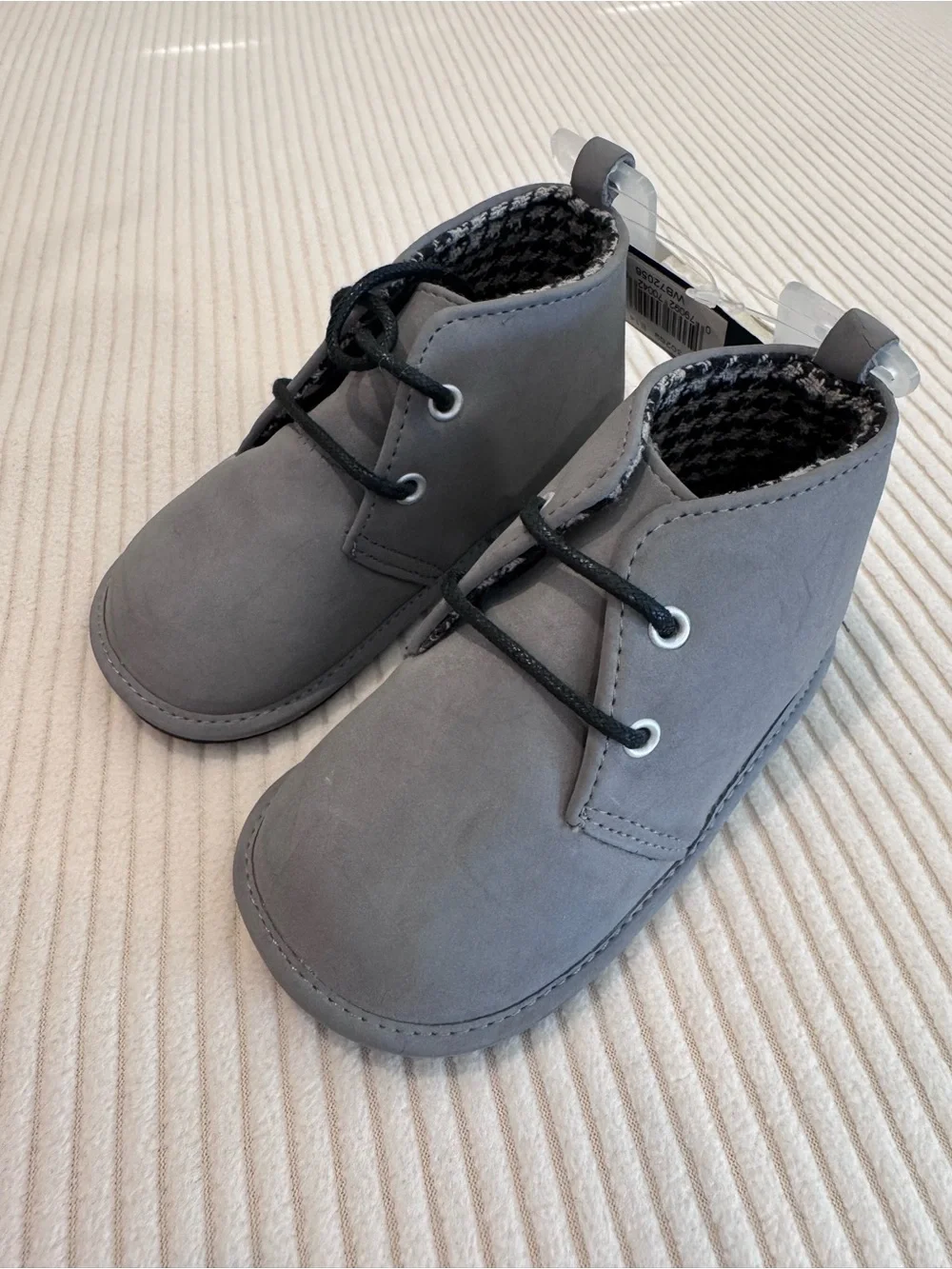 (NWT) Wendy Bellissimo baby boy gray boots
